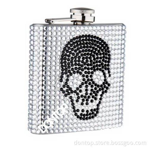 Cool Hip Flask with Rhinestone